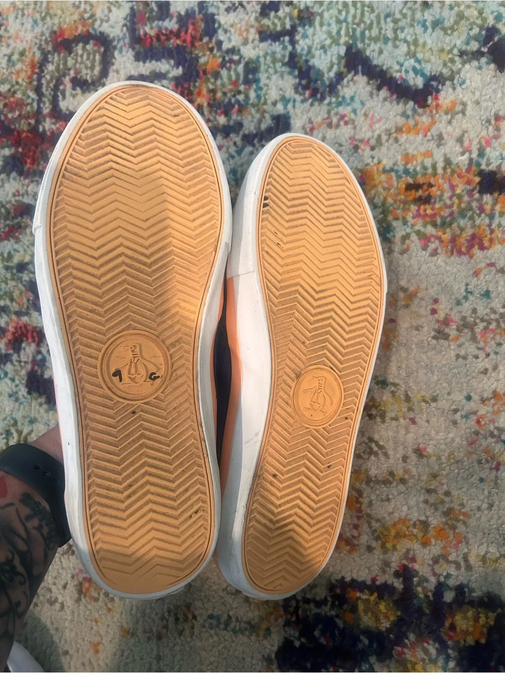 Penguin Slip-On Canvas Shoes - Navy